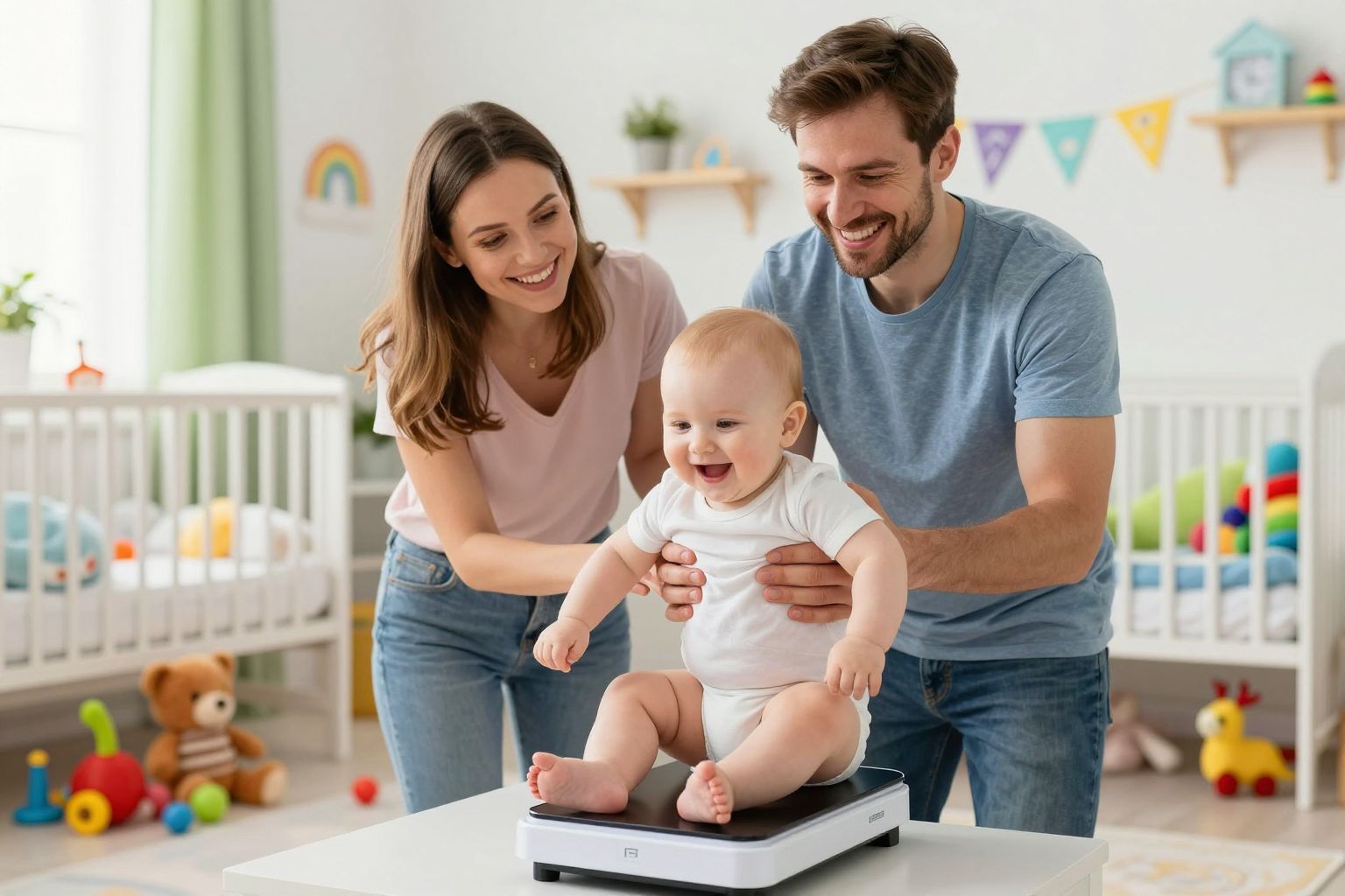 A fiúk általában nehezebbek, mint a lányok születéskor.