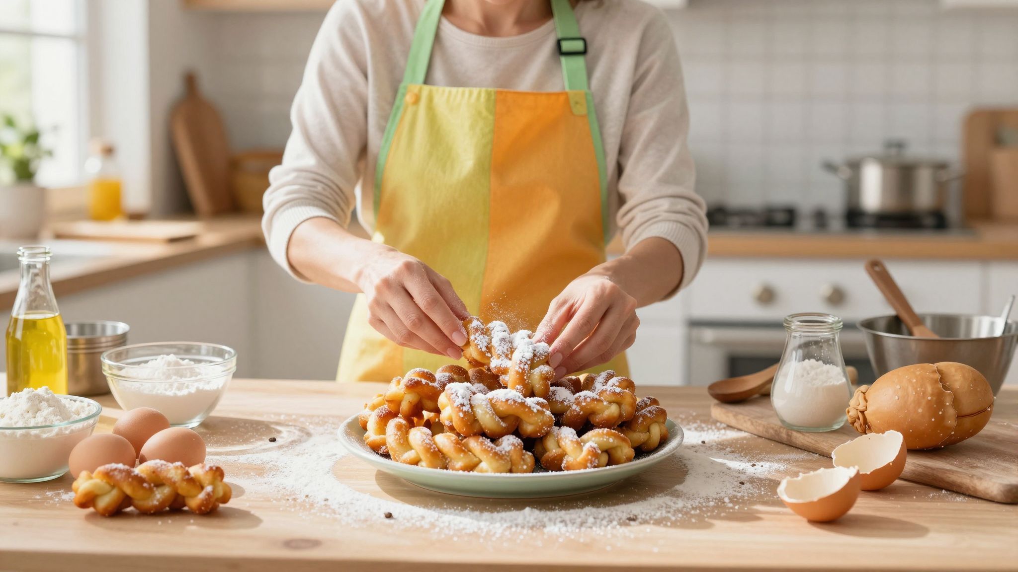 A csörögefánk különleges íze a vanília és reszelt citrom.