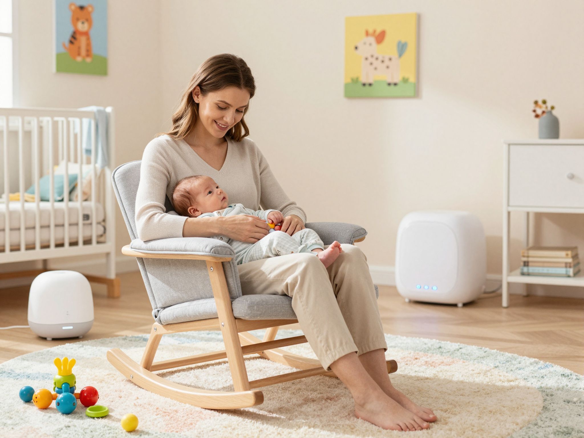 A fehér zaj segíthet megnyugtatni az újszülötteket.