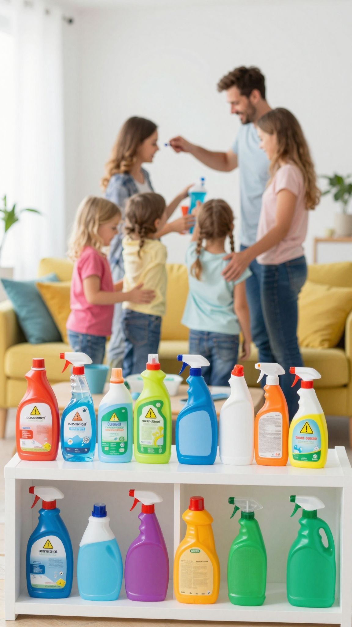 A háztartási vegyszerek neurotoxinokat tartalmazhatnak, amelyek ártalmasak.