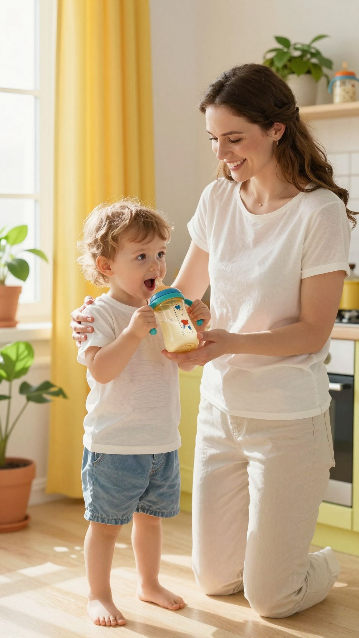 A cumisüveg elhagyása megerősíti a gyermek önállóságát.