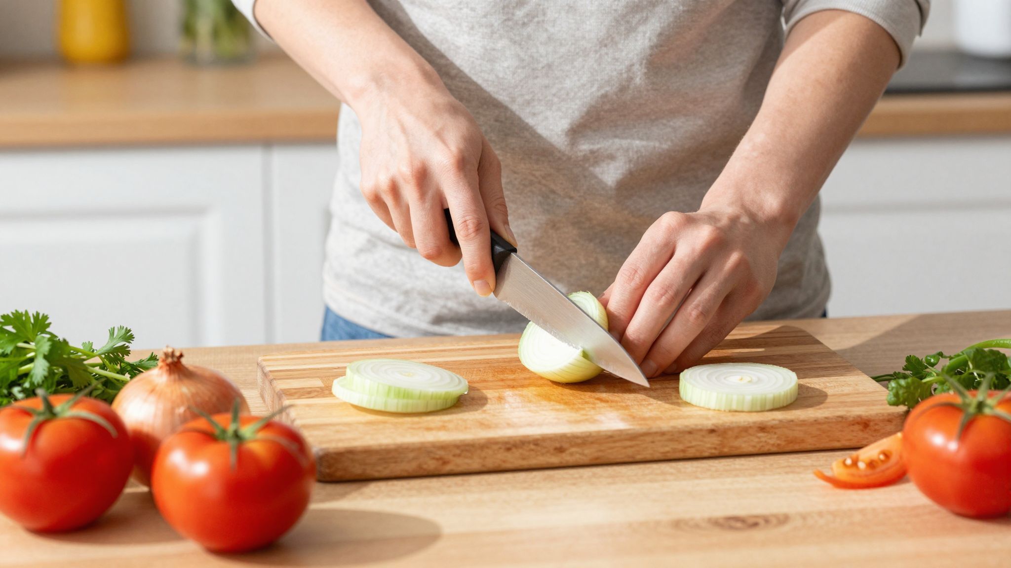 A kés élesítése rendszeres karbantartást igényel a biztonságért.