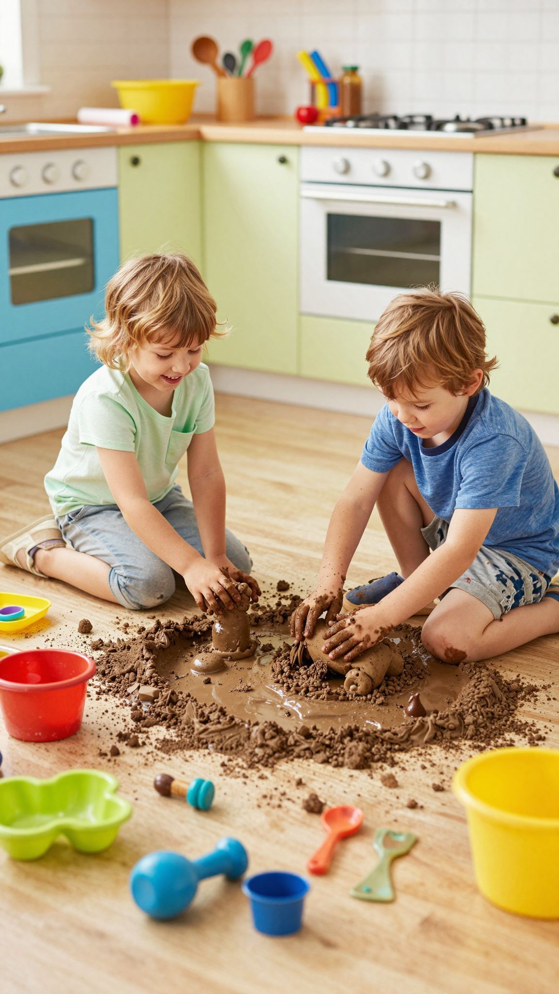 A sár kreatív játéksegítő, serkenti a fantáziát!