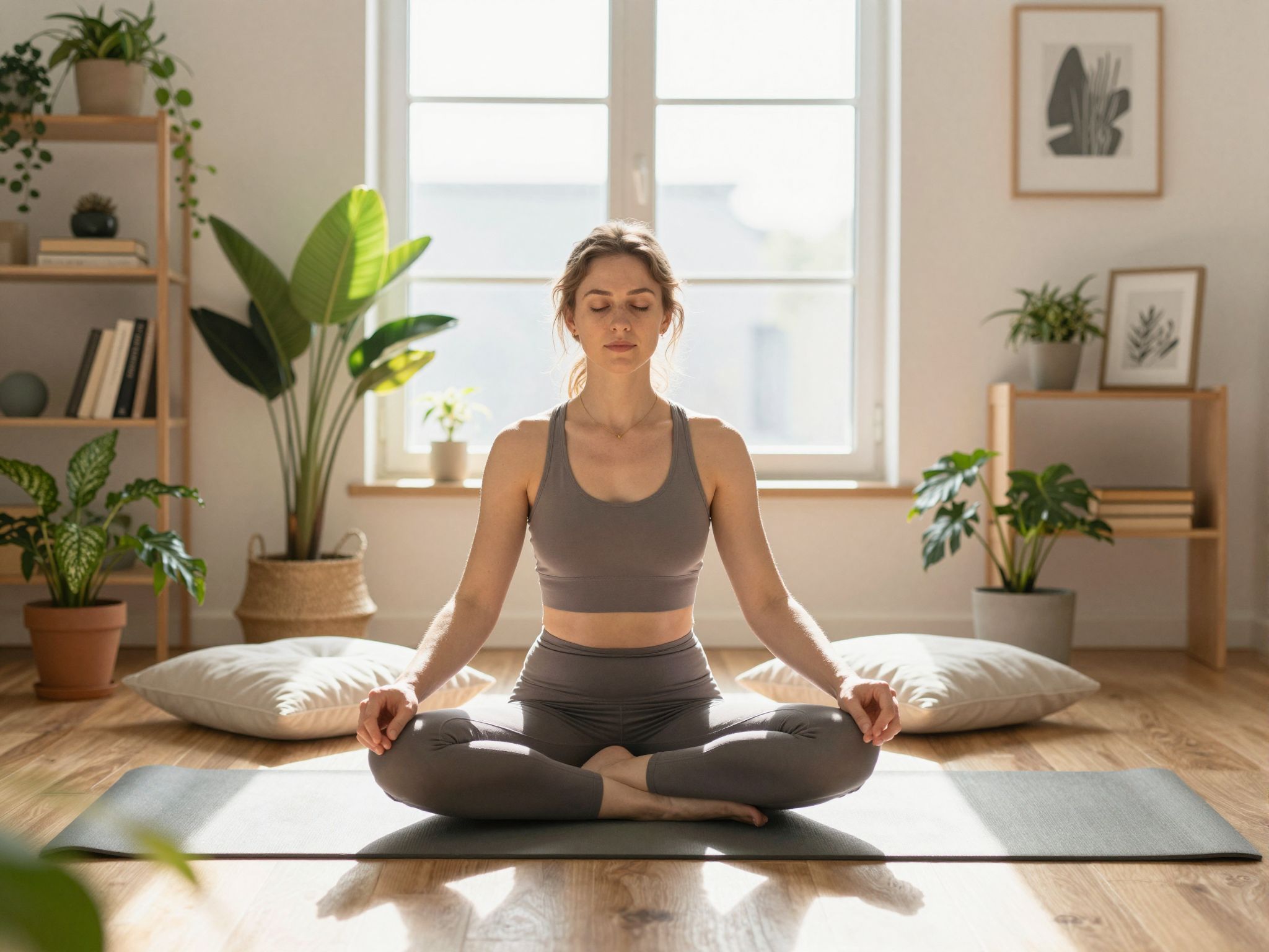 A meditáció segít a stressz kezelésében a hétköznapokban.