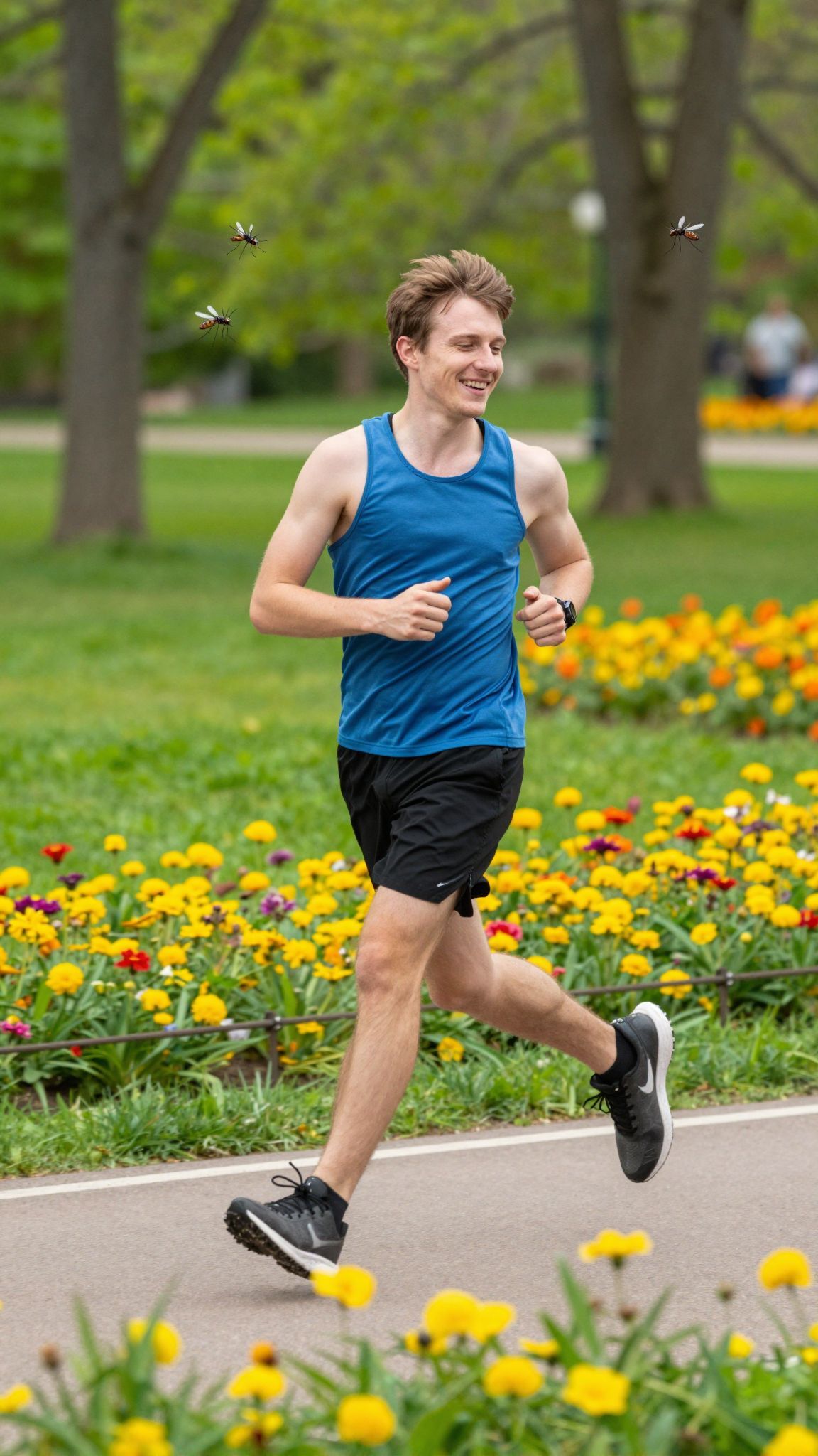 A mozgás fokozza az adrenalintermelést és vonzza a szúnyogokat.