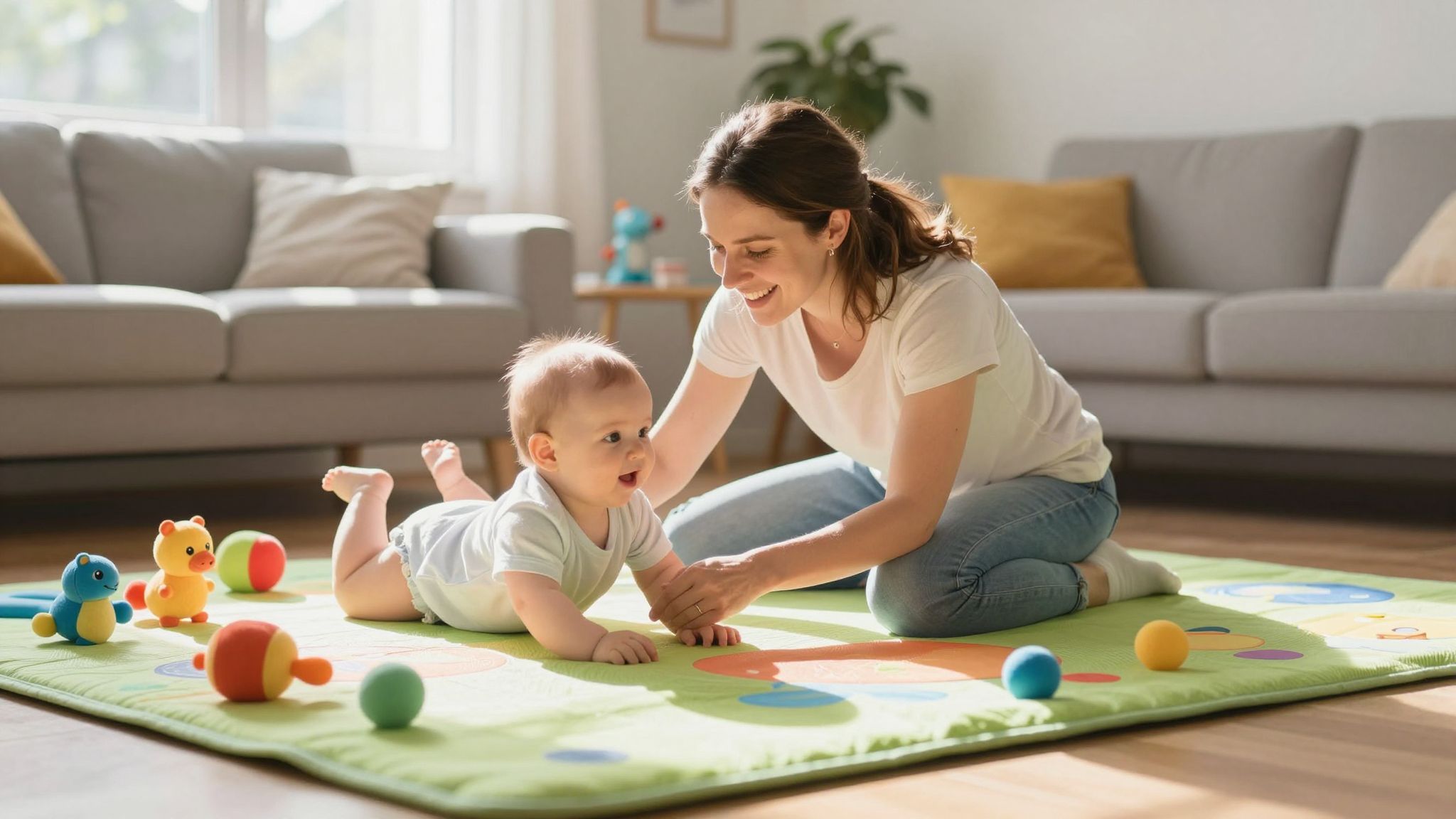 A pocakidő erősíti a baba izomzatát és fejlődését.