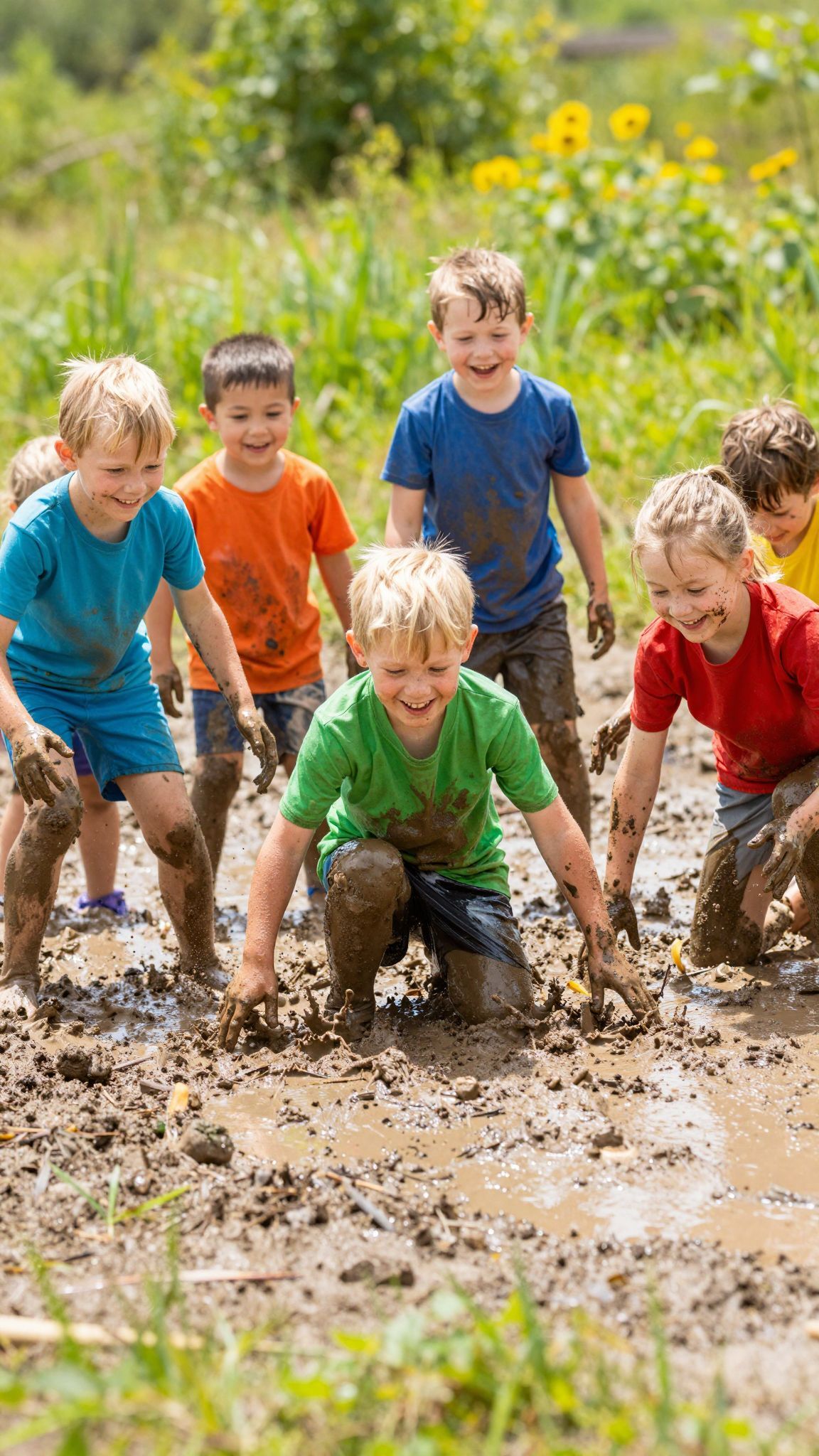 A sárban játszás erősíti az immunrendszert és a kreativitást.