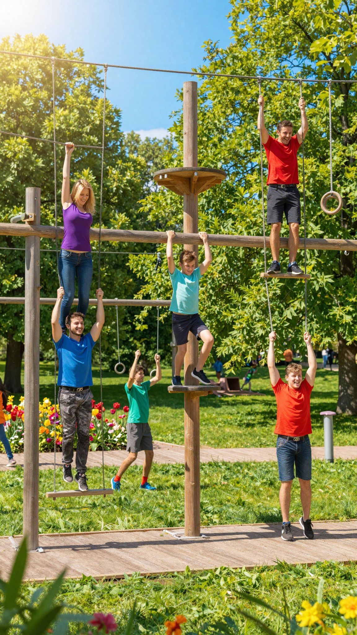 A természetes akadálypályák erősítik a motorikus képességeket.