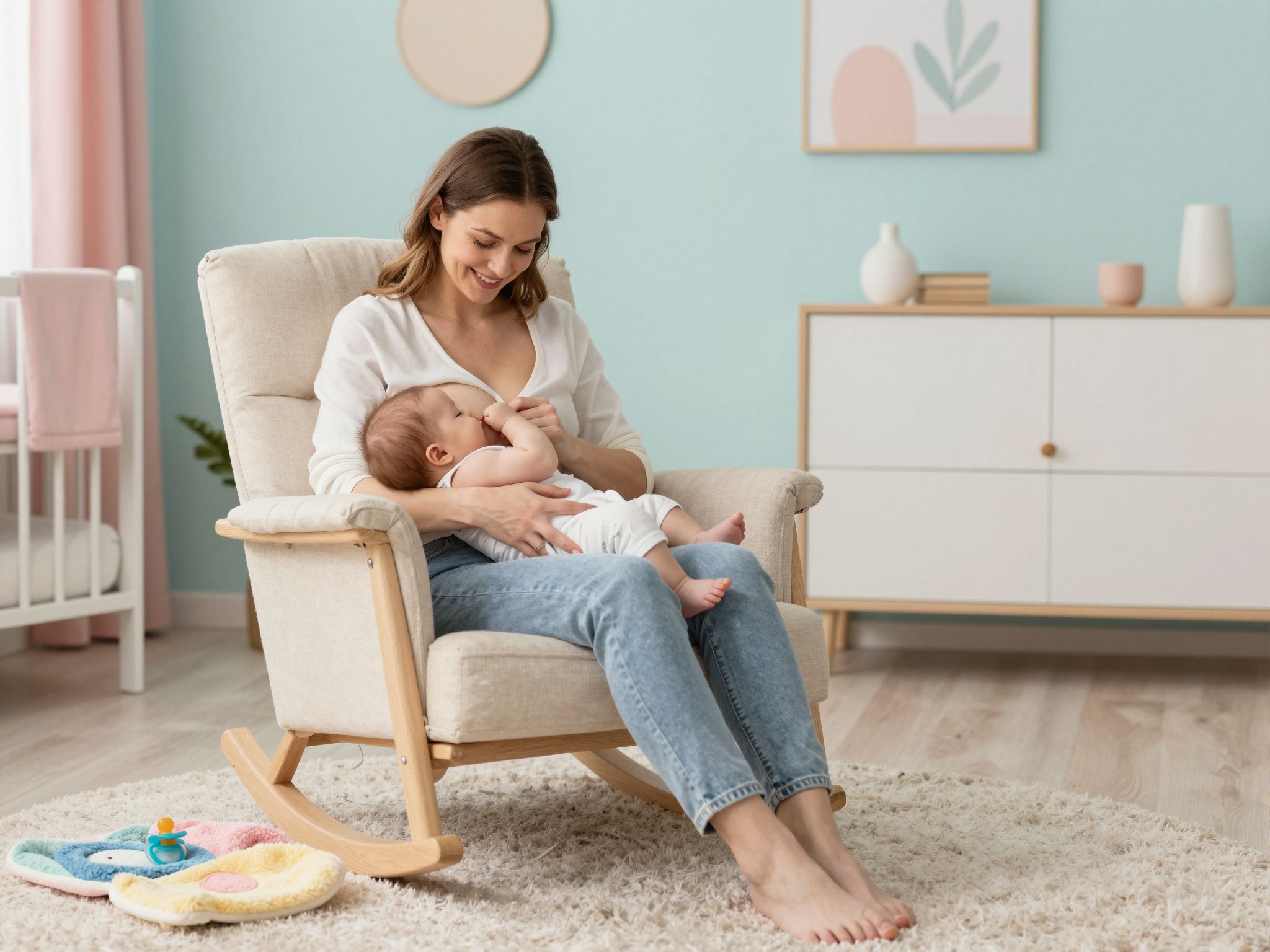 A szoptatás csökkenti a cumi használatának szükségességét.