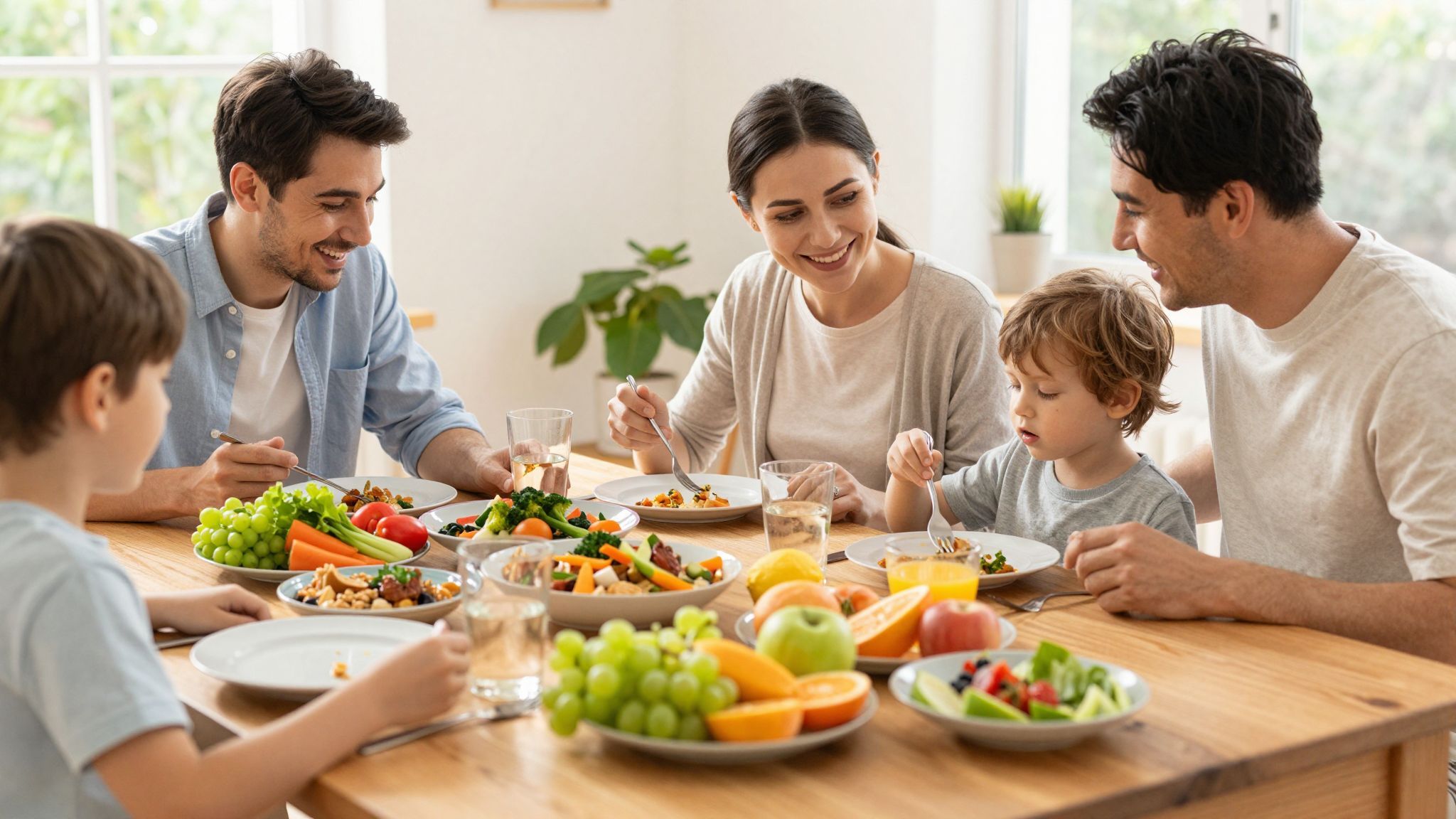 A közös étkezés megerősíti a családi kötelékeket és ízlést.