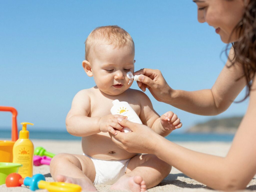 A „teáskanál-szabály”: pontosan ennyi naptejre van szüksége a babádnak
