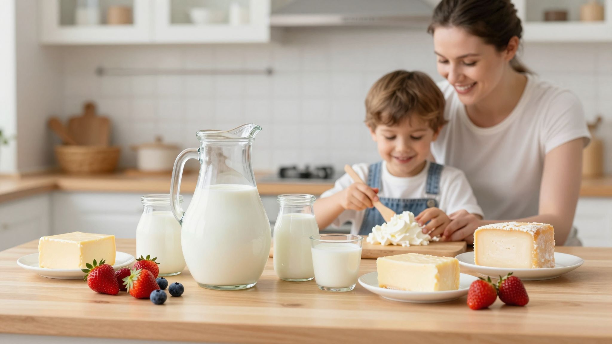 A tej fehérjetartalma segíti a gyermekek növekedését.