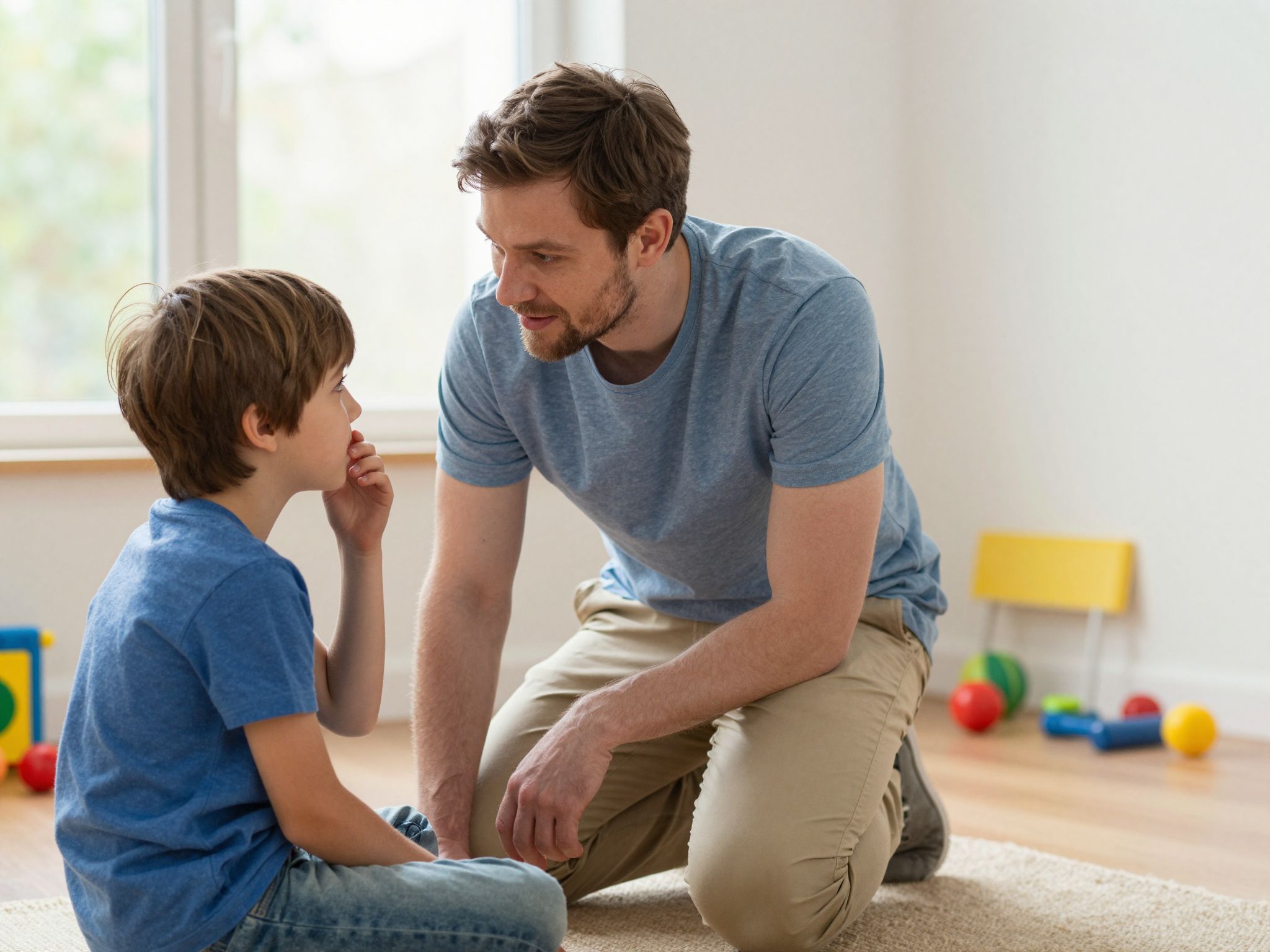 Az aktív hallgatás erősíti a fiúk érzelmi intelligenciáját.