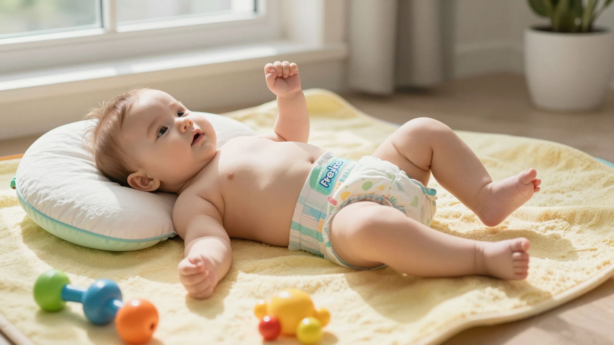 A Frejka-párna elősegíti a csípő helyes fejlődését.