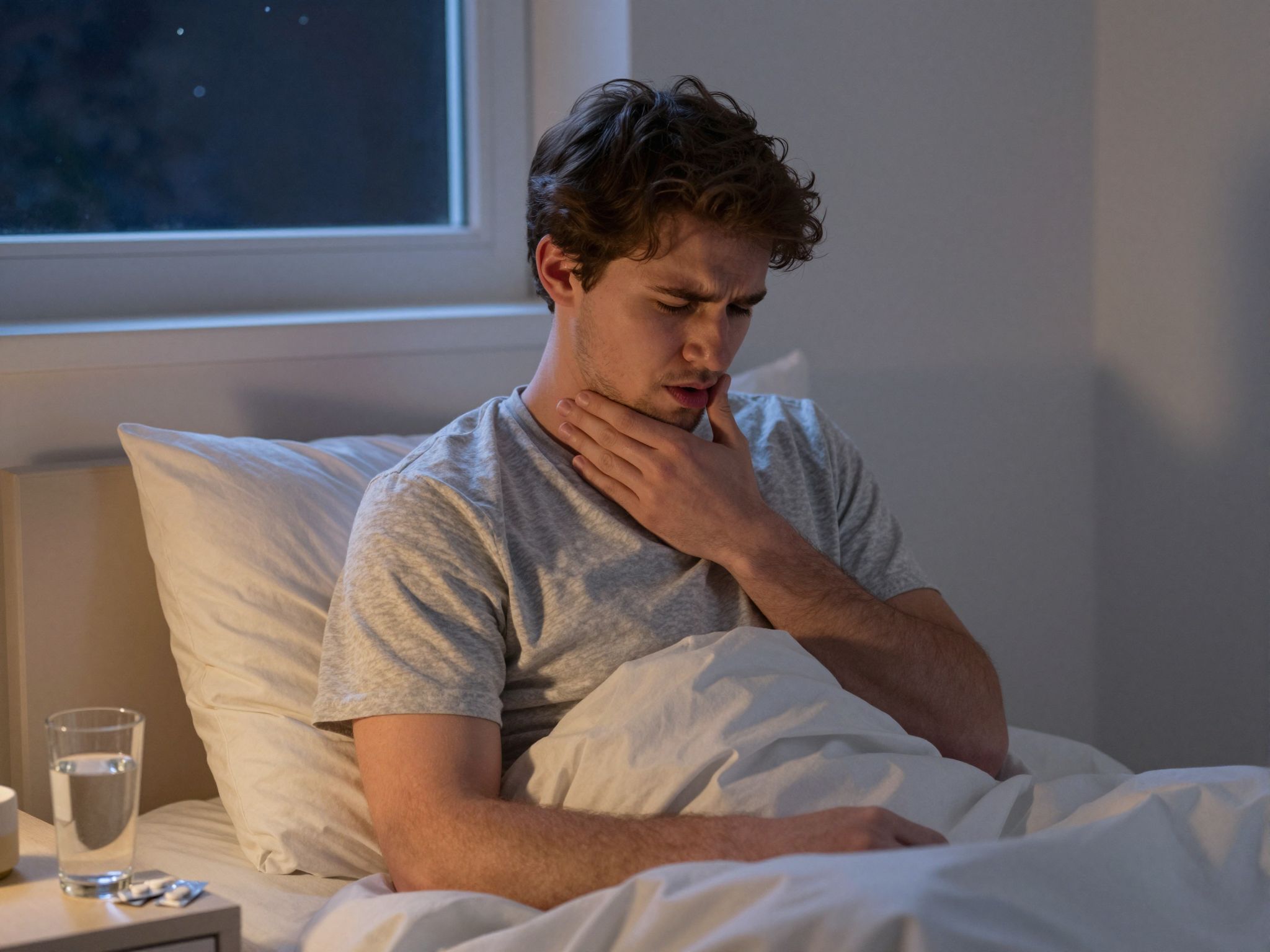 Az éjszakai köhögés rontja a pihenés minőségét.