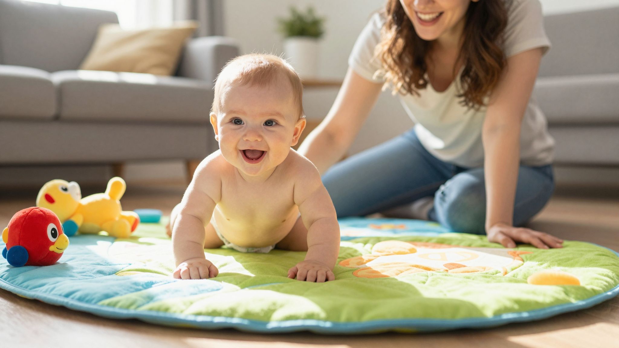 A gurulás megkönnyíti a környezet felfedezését csecsemőknél.