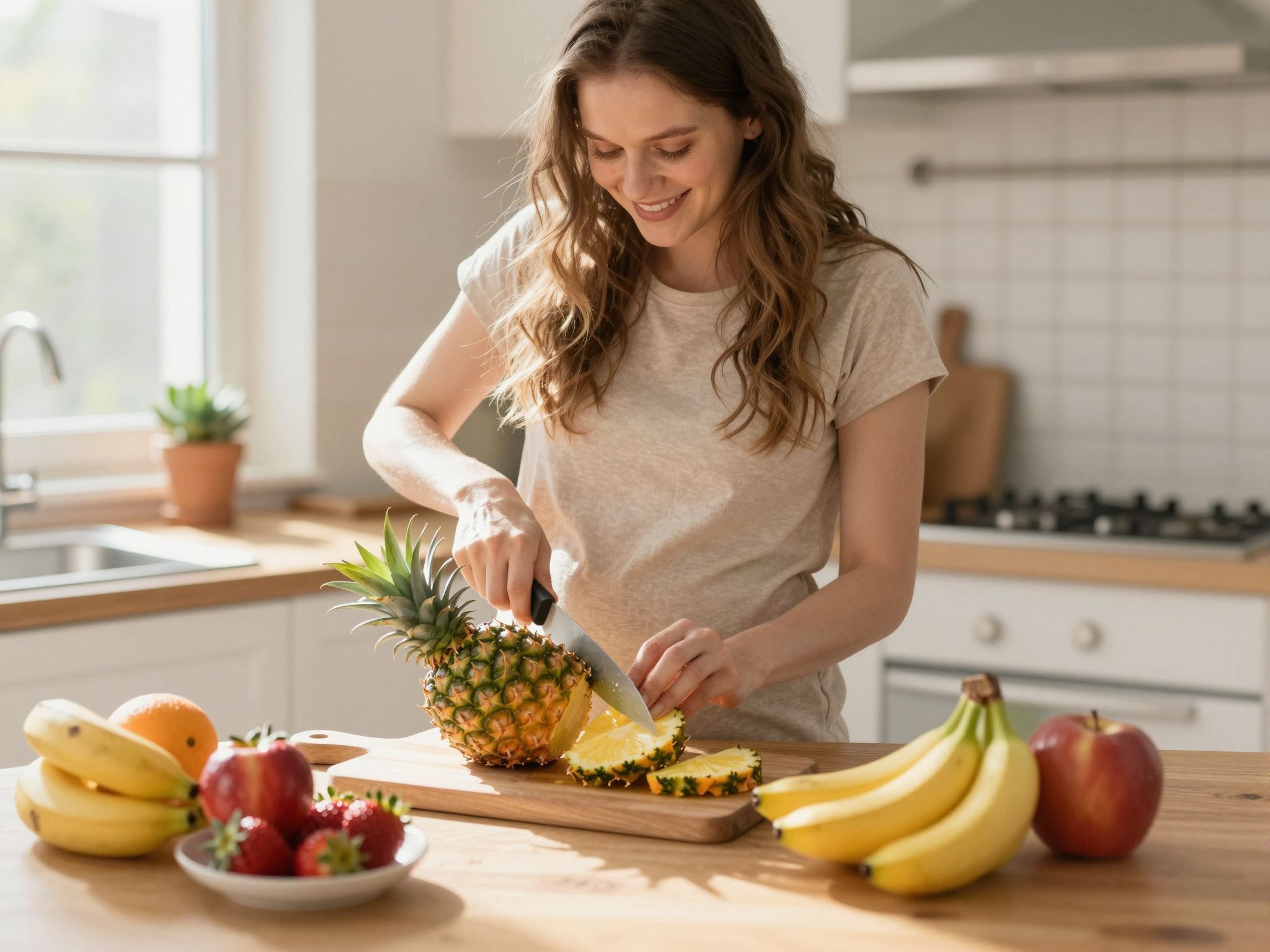 Az ananász fogyasztása a szülés előtt megkérdőjelezhető.