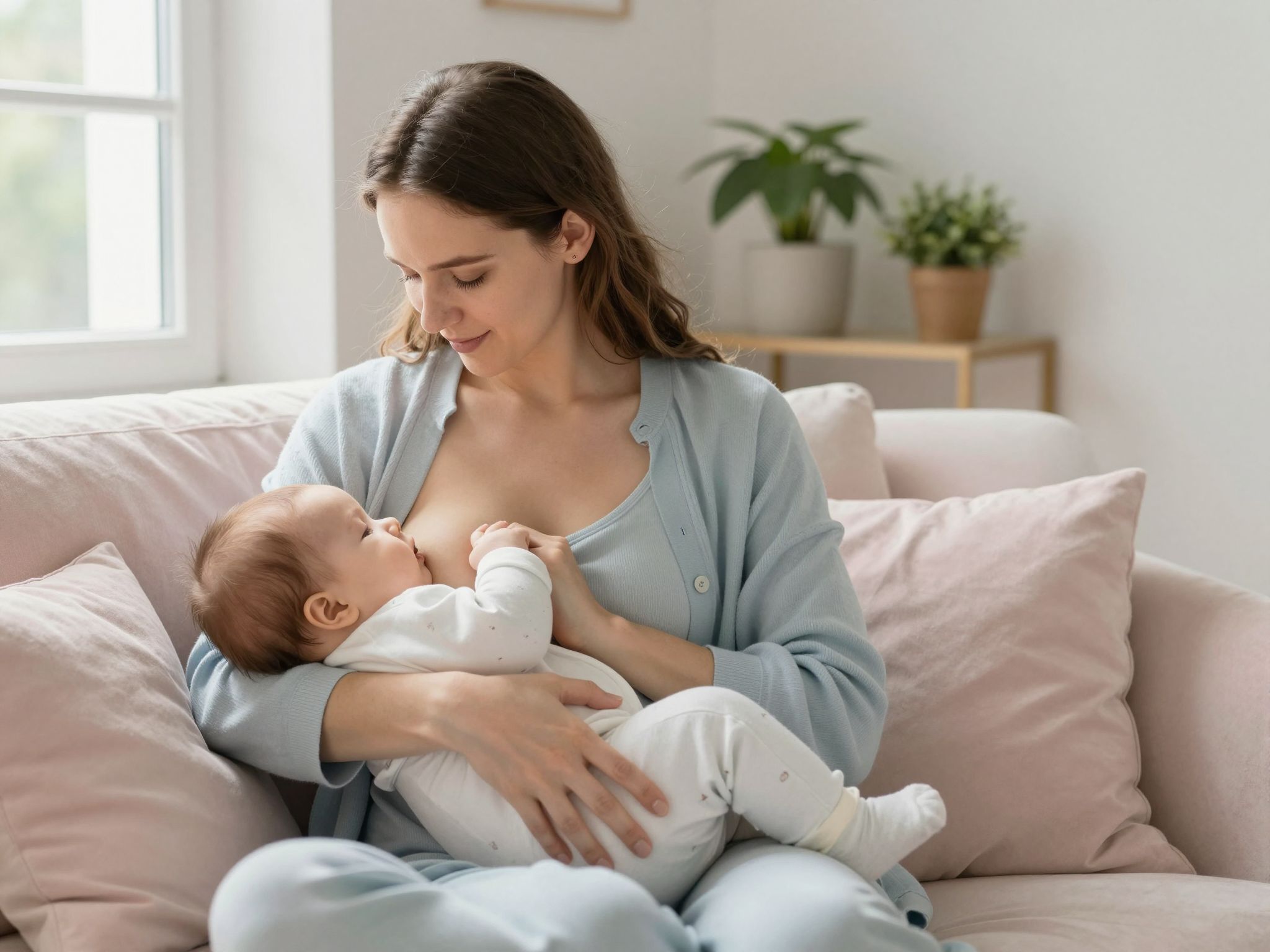 A szoptatás erősíti a mama és baba közötti kapcsolatot.