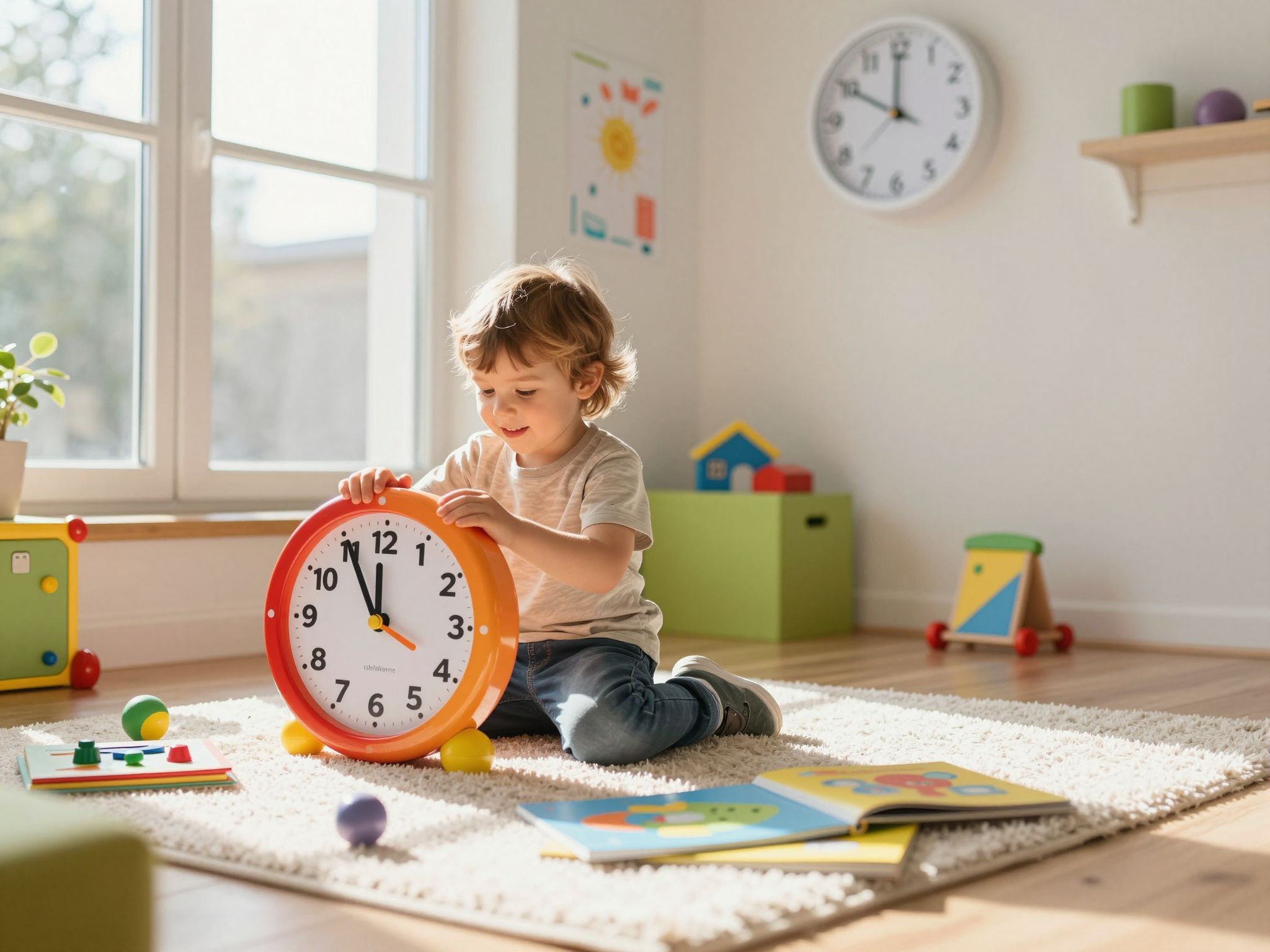 Az óra használata segít a gyerekek időérzékének fejlesztésében.