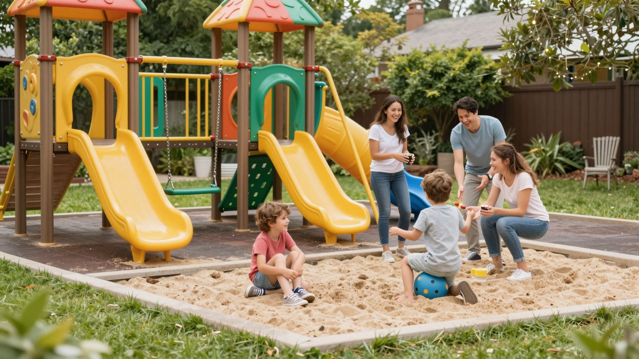 Mindig ellenőrizzük a játszóeszközök állapotát és stabilitását!