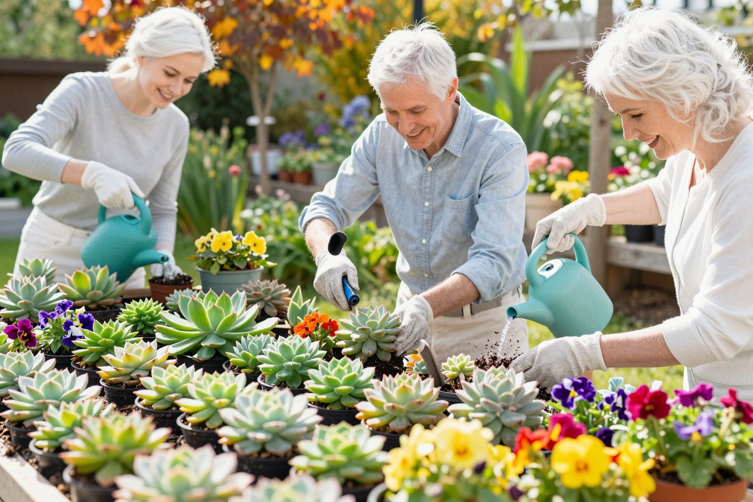 A teleltetés segíti a pozsgások egészséges fejlődését.