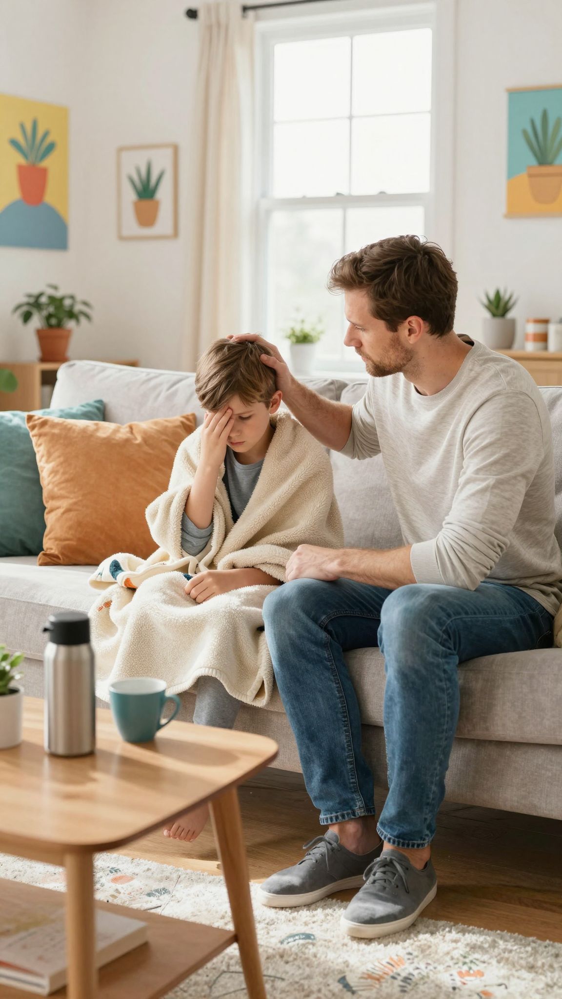 A fizikális lázcsillapítás hűvös fürdőkkel és borogatással működik.