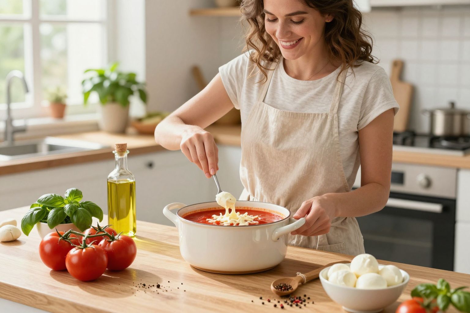 A fűszerek harmóniája fokozza a leves ízélményét.