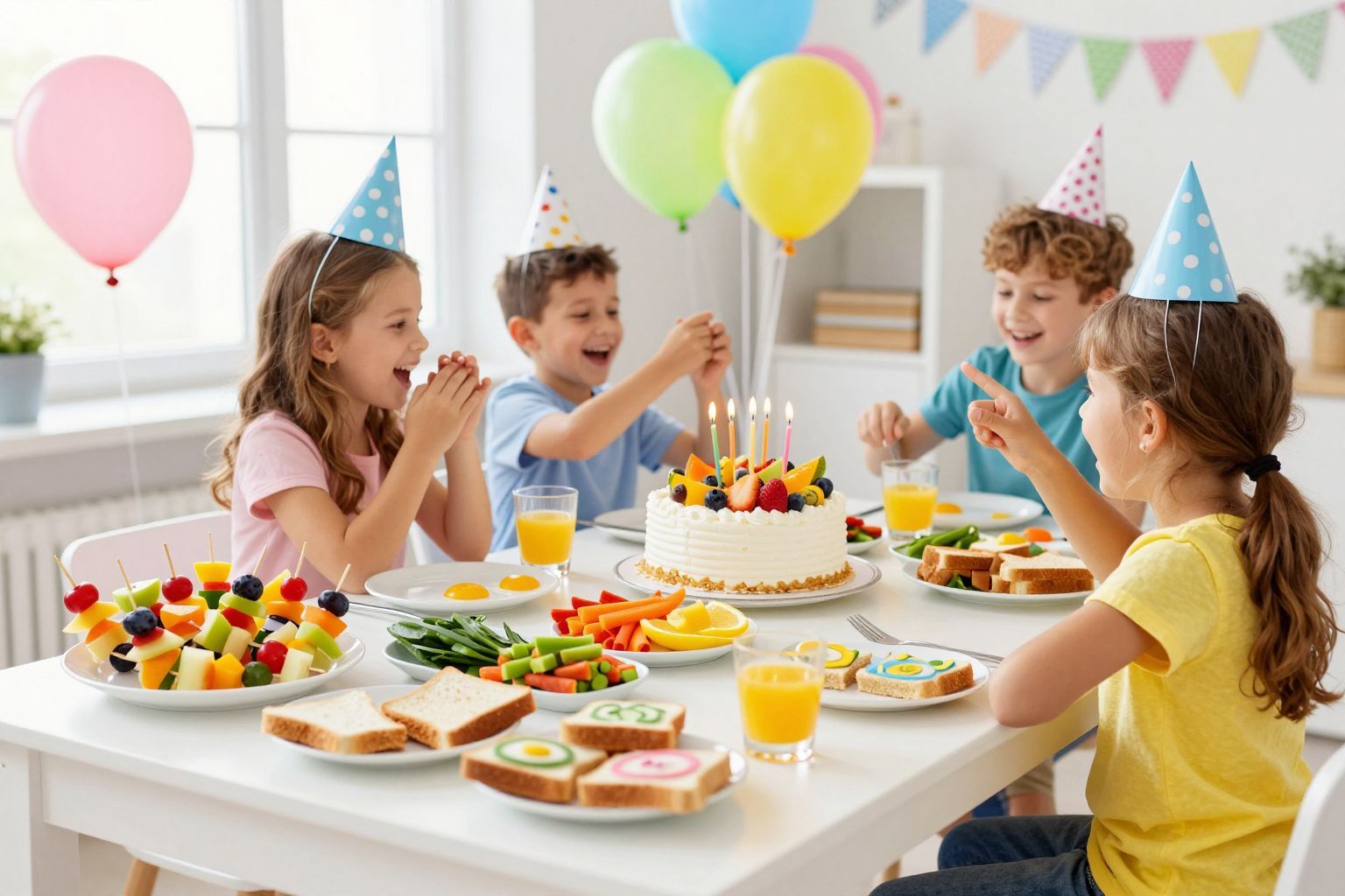 Egészséges falatokkal könnyen boldog gyerekzsúrt varázsolhatunk!