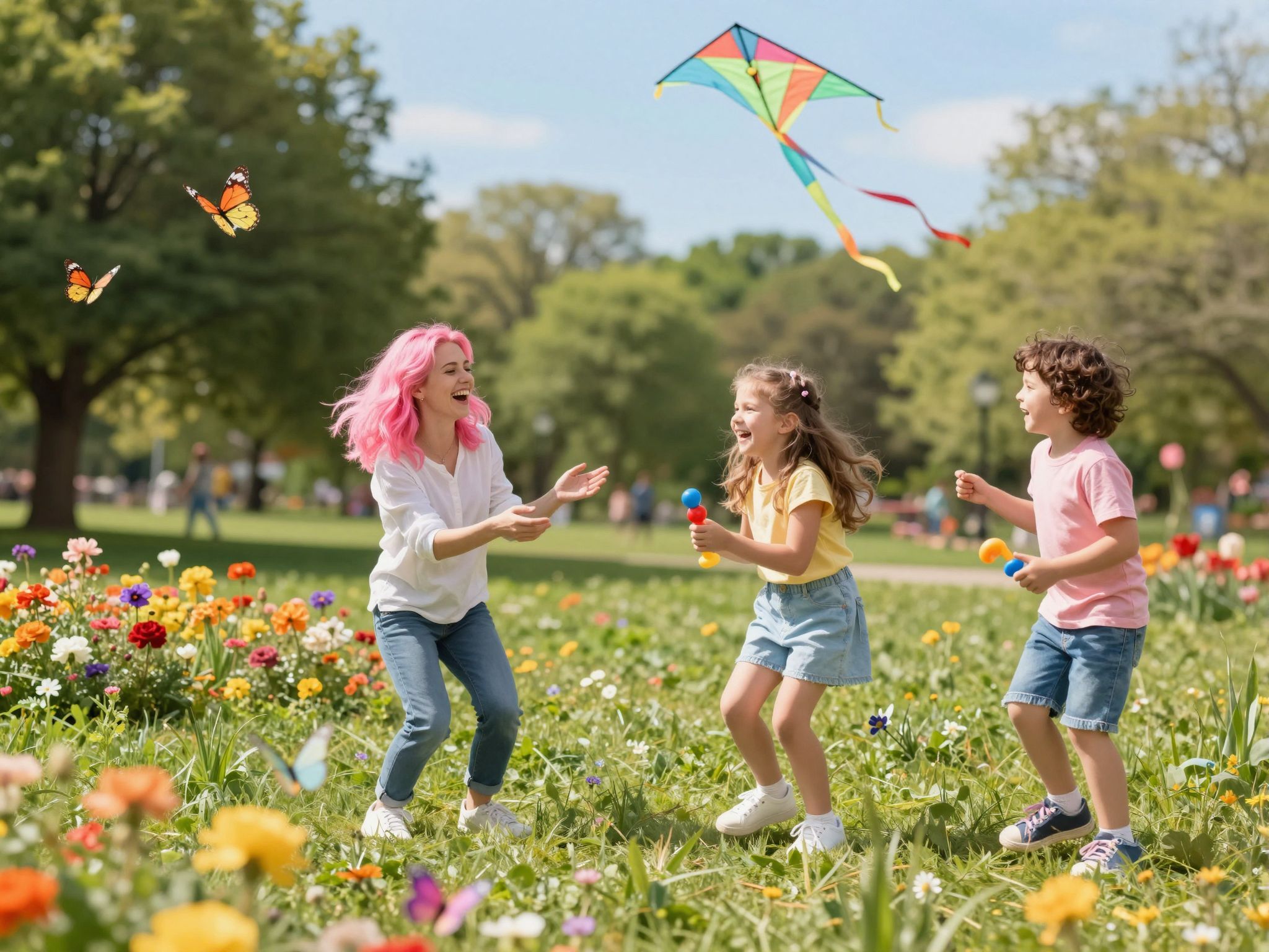 Pink szigorú, de szeretetteljes megközelítést alkalmaz gyermekeinél.