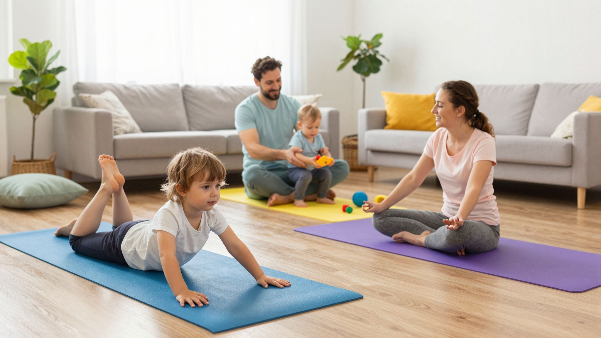 Az otthoni gyakorlatok erősítik a mozgáskoordinációt.