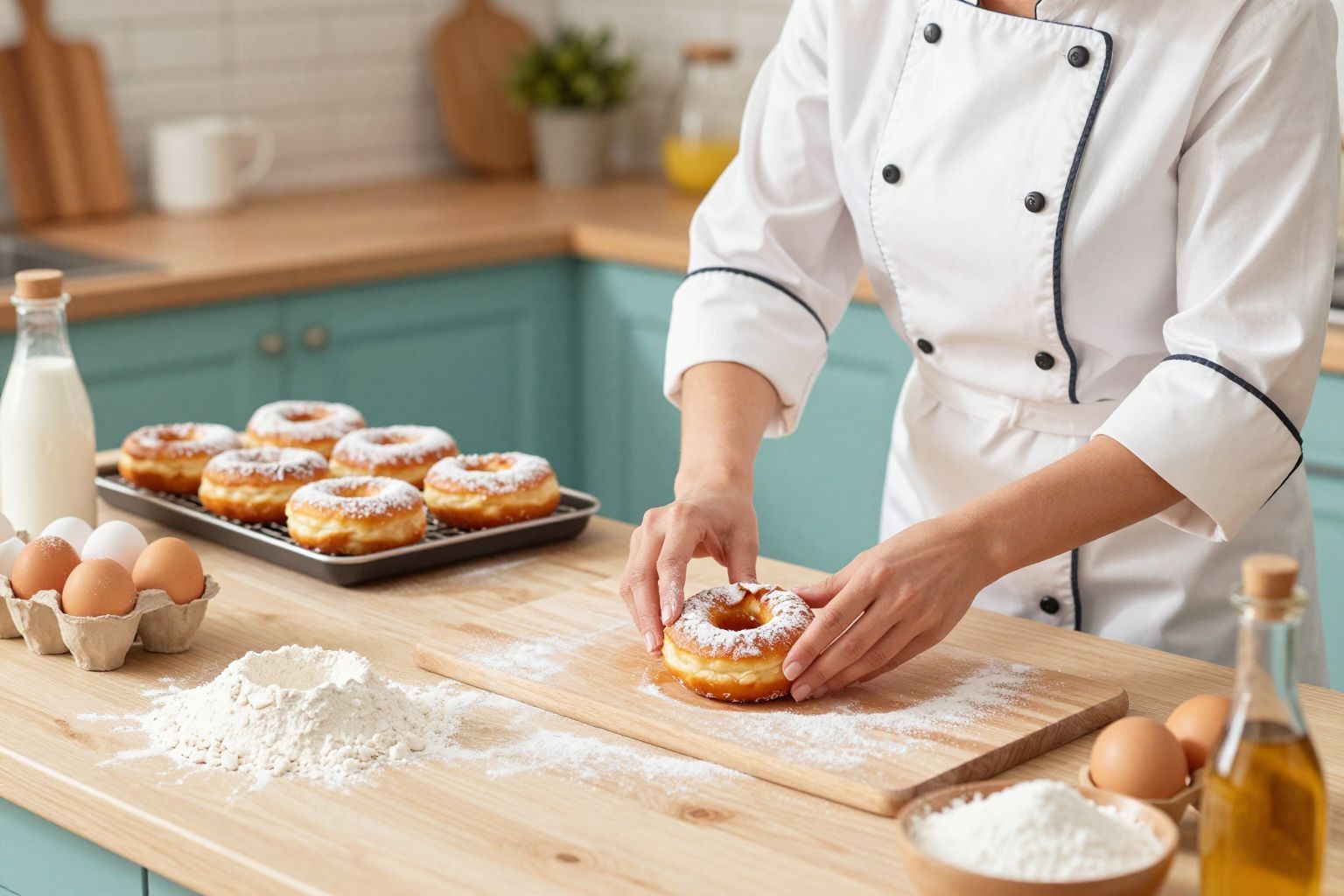 A fánkok tökéletes sütéséhez fontos a helyes olajhőmérséklet.