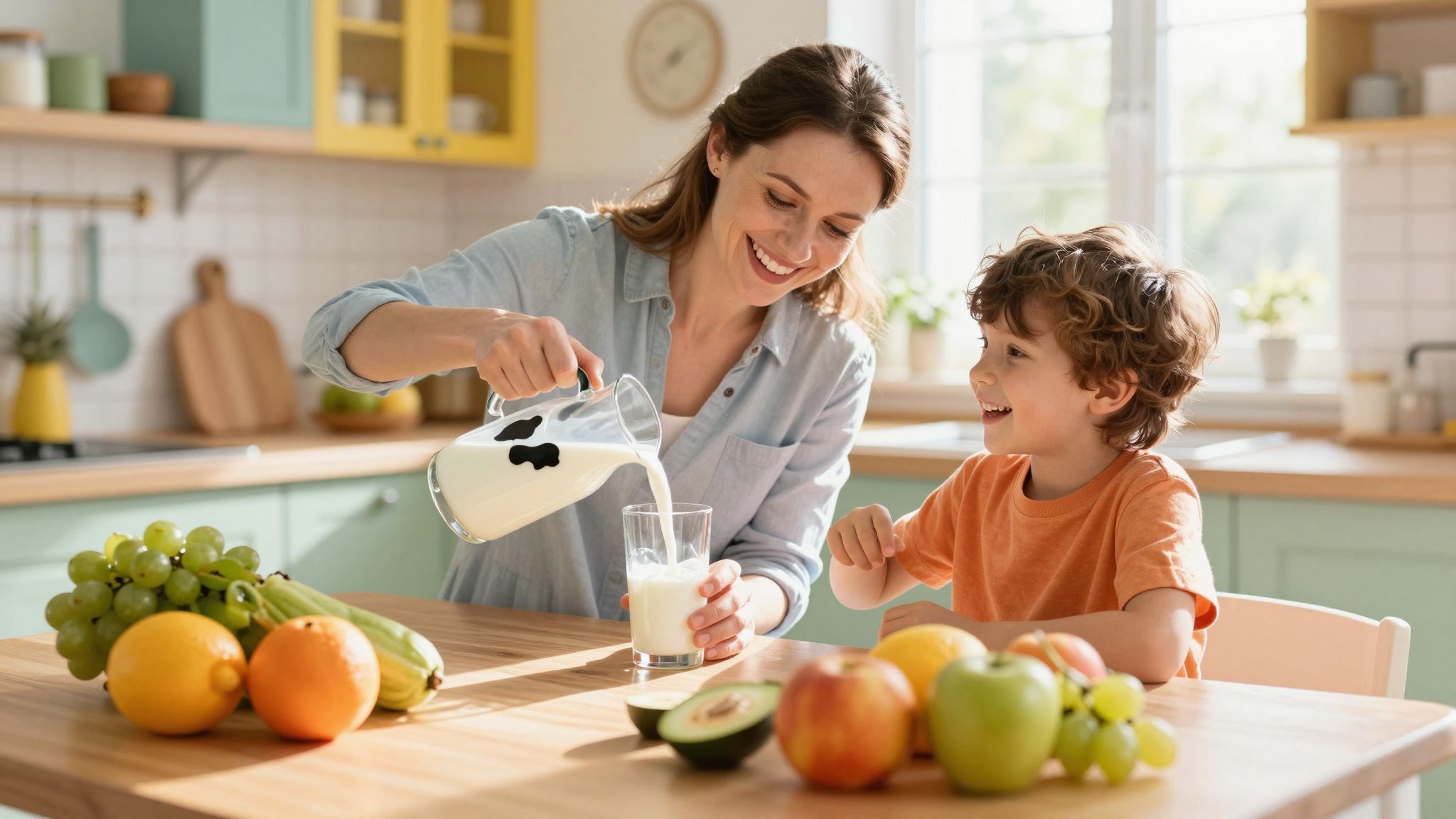 A tehéntej bevezetését 1 éves kor után javasolják.