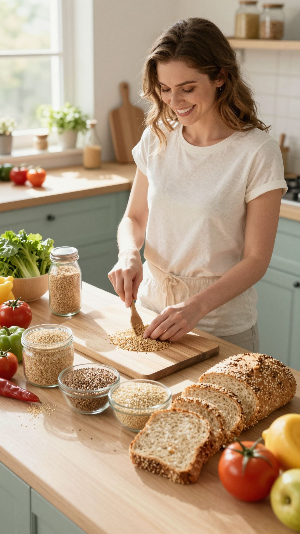 A teljes kiőrlésű gabona növeli a telítettség érzetet.