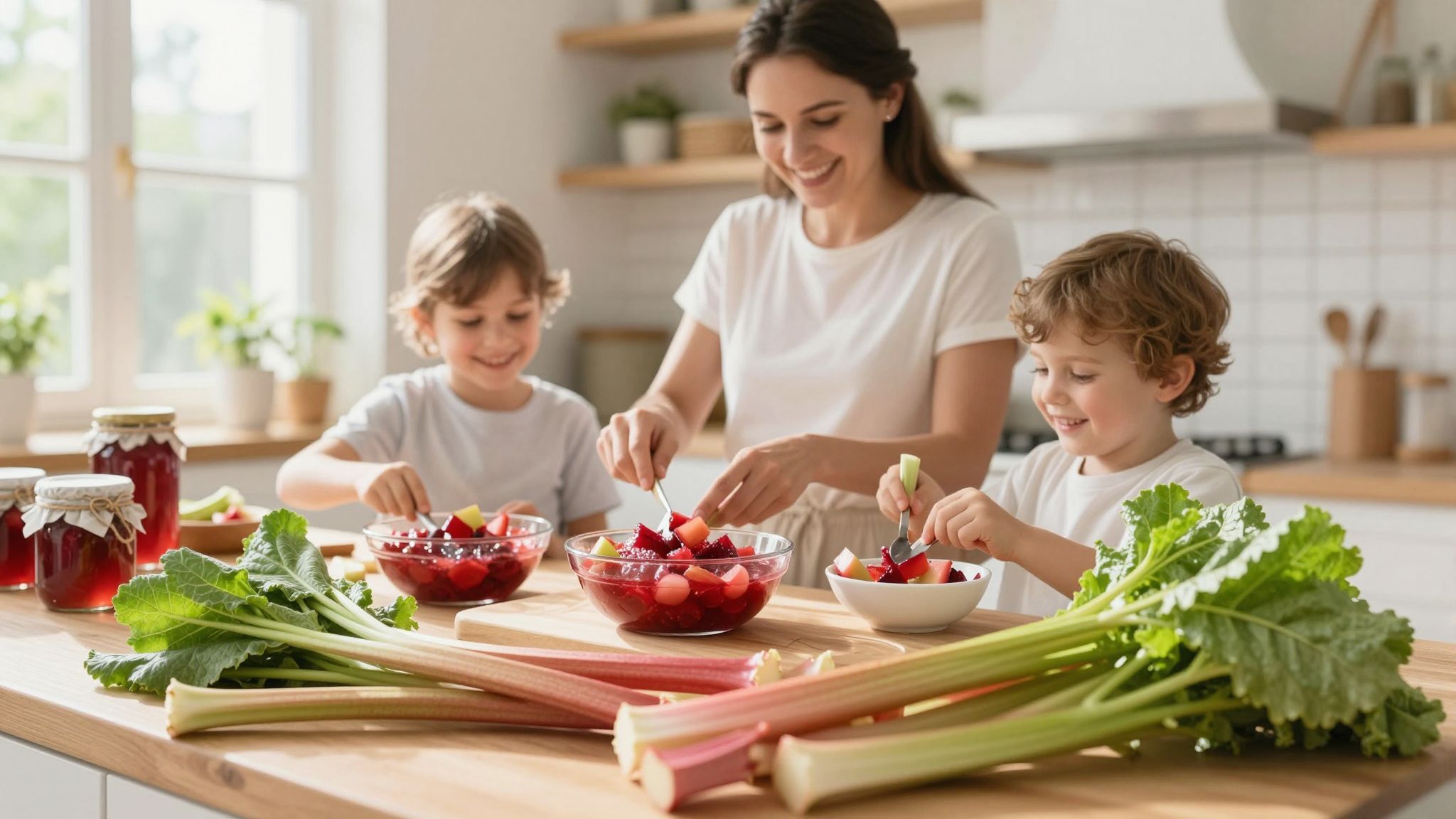 A rebarbara íze javul a főzés során.