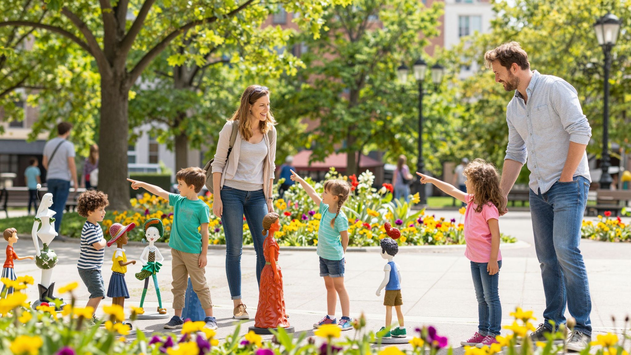 Felejthetetlen élmény: játsszanak a szobrok körül közben!