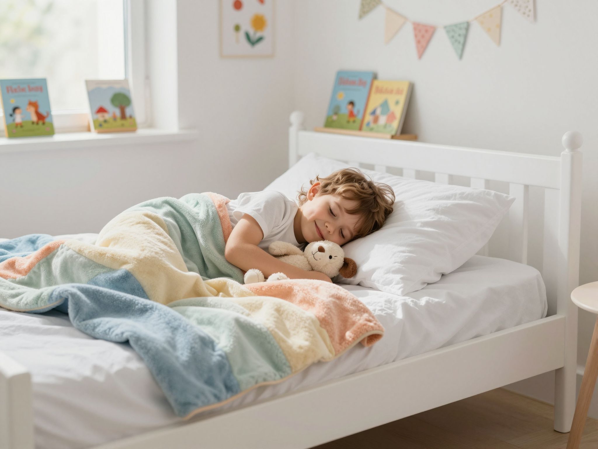 Az alvókendő fokozza a gyermekek biztonságérzetét és nyugalmát.