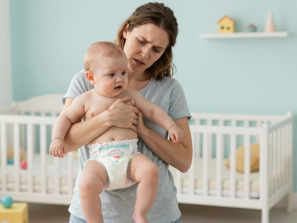 Ijesztő tünet a pelenkában: a véres széklet lehetséges okai csecsemőknél