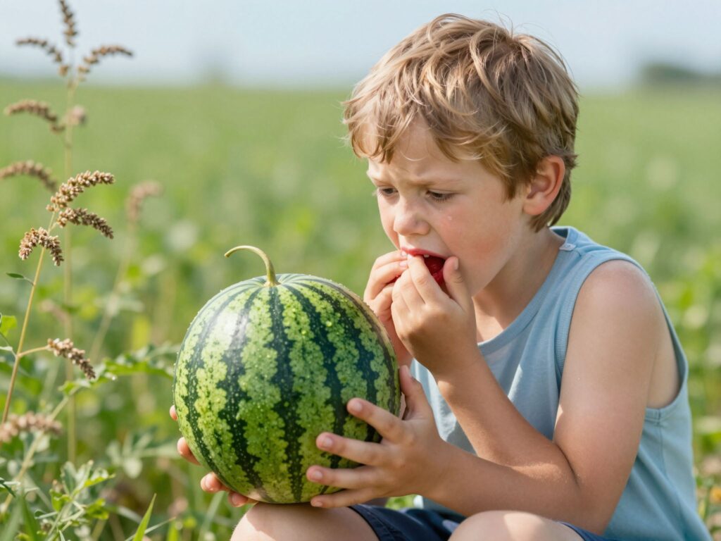 Keresztallergia a parlagfűvel: miért viszkethet a dinnyétől a gyerek szája nyáron?