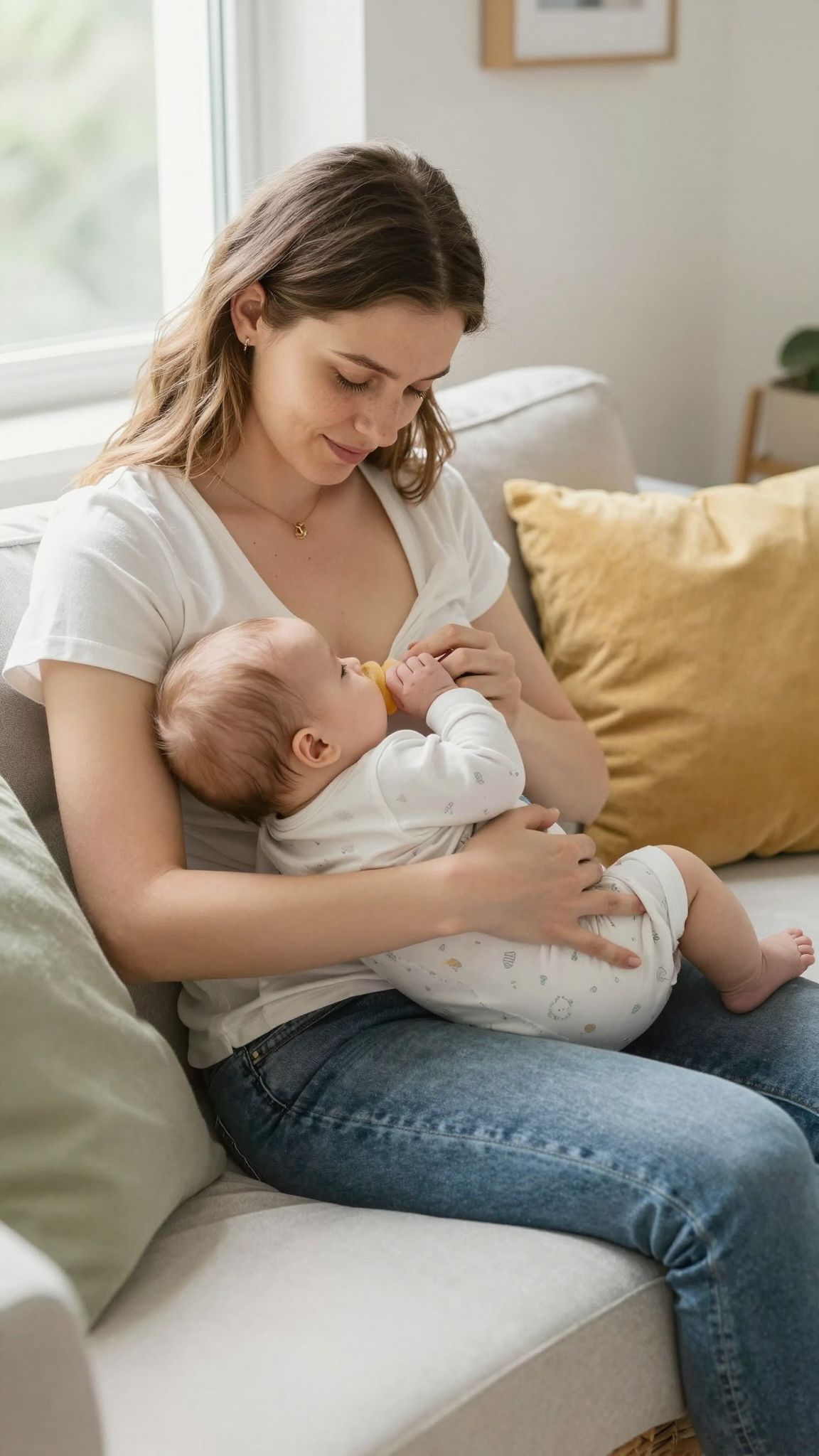 A keresztirányú bölcsőtartás segít a szoptatás hatékonyságában.