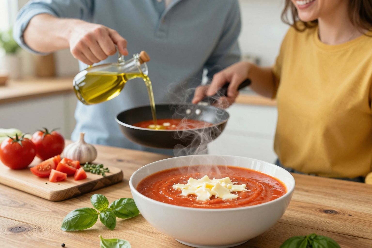 Próbáld ki a friss bazsalikomot a leveshez!