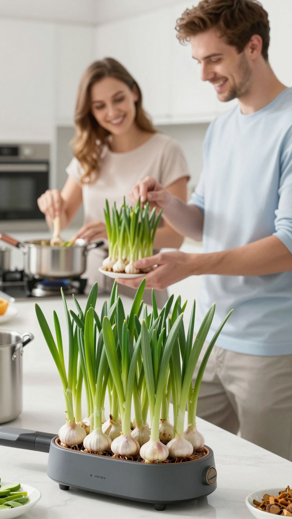 A zöld hajtások főzése csökkenti a keserű ízt.