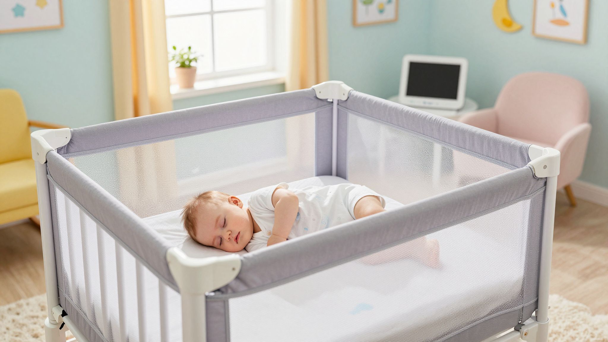 A légzésfigyelők nem helyettesítik a szülői figyelmet.