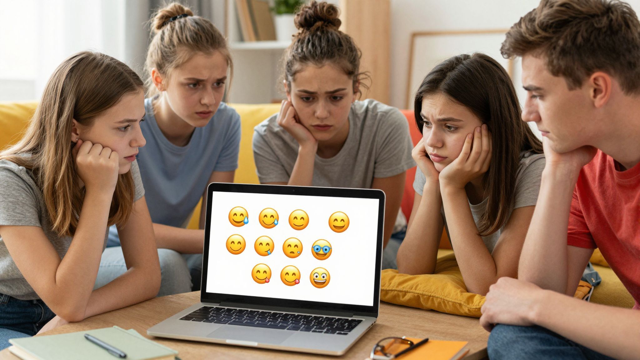 A tinik gyakran emojik segítségével fejezik ki érzelmeiket.