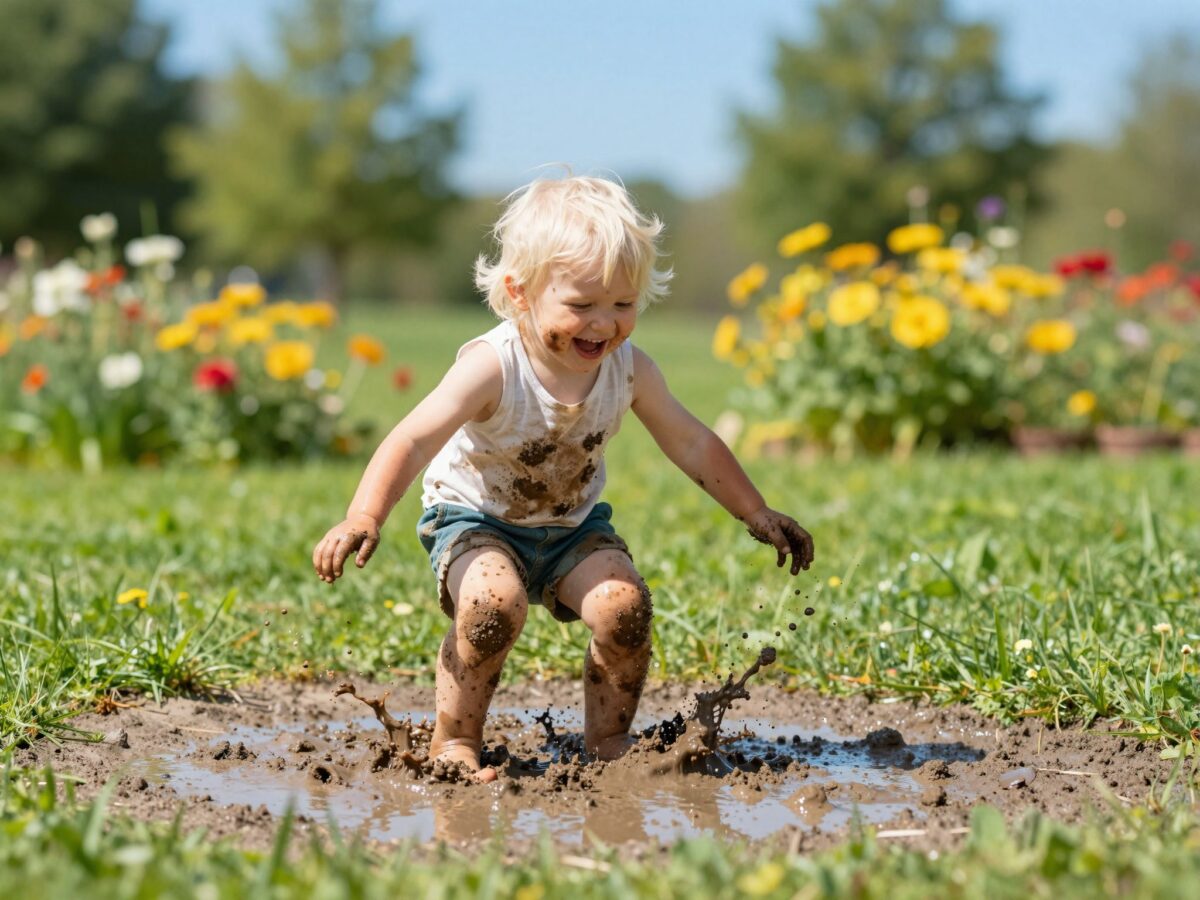 Ne félj a sártól: miért jó, ha a gyerek koszos lesz játék közben?