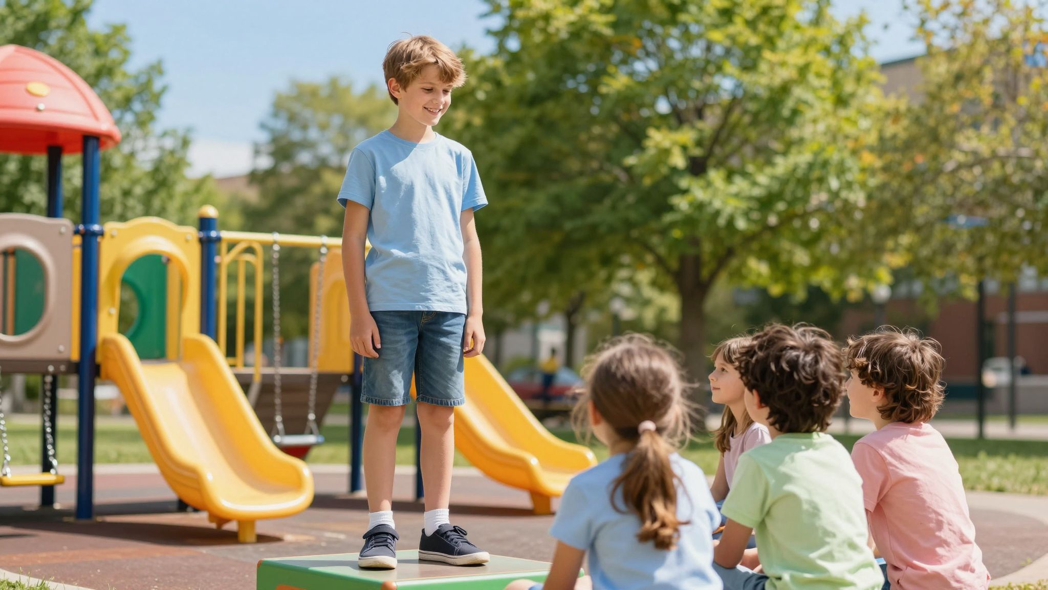Magas gyerekeknek segítség a magabiztos fellépés kialakítása.