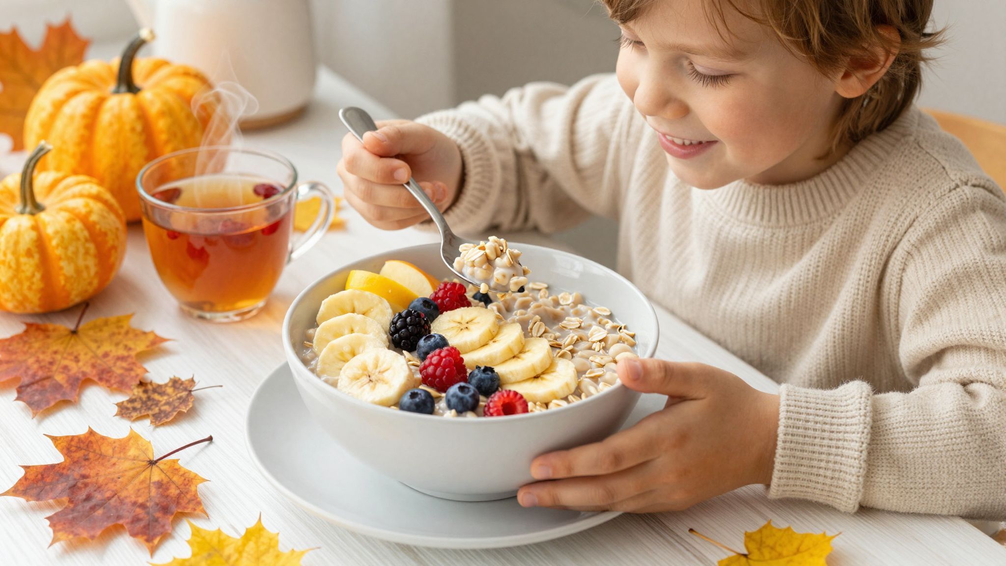 A tök és dió tökéletes páros őszi zabkásához!