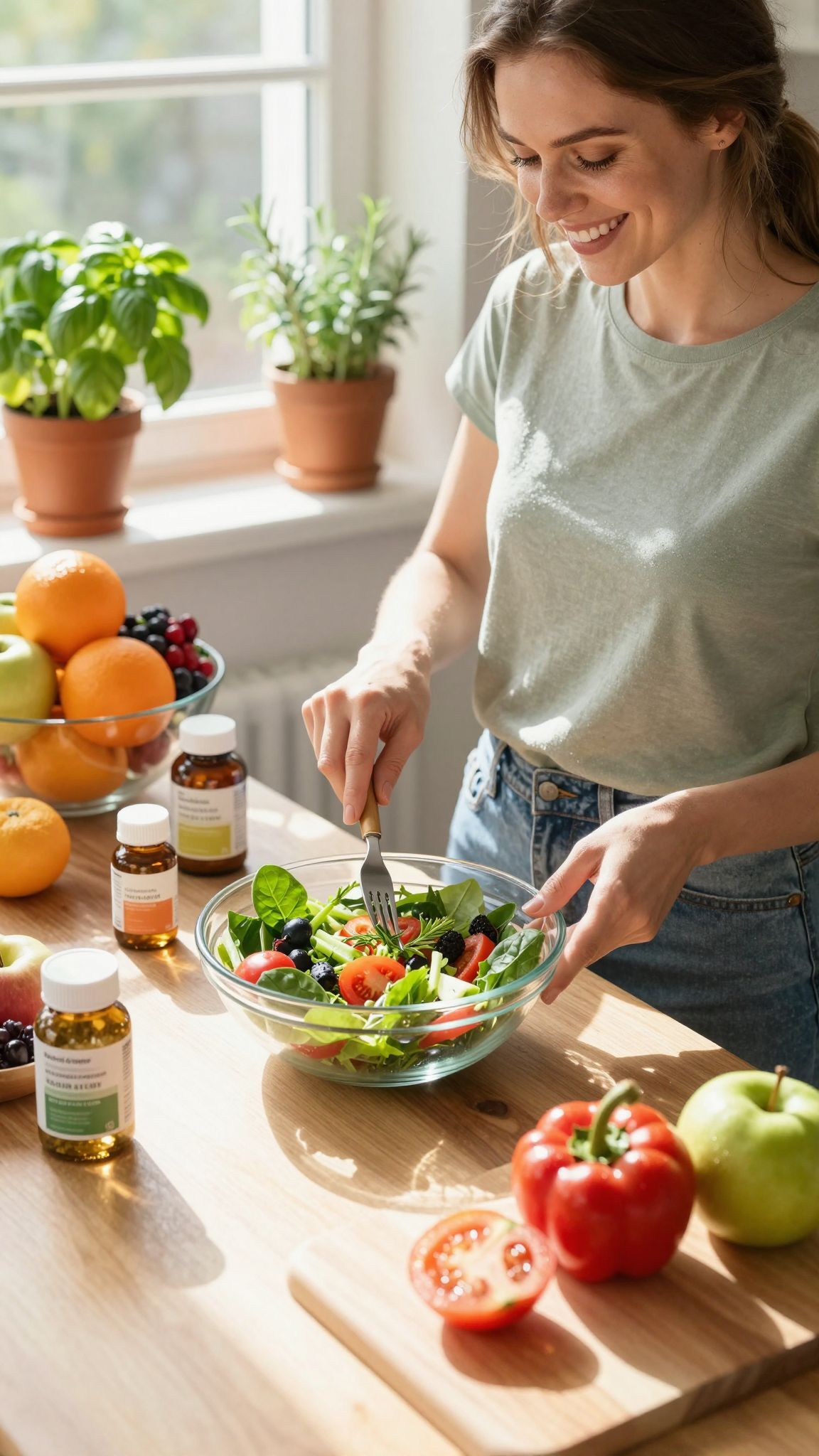 Az immunrendszer erősítése tápláló ételekkel és mozgással lehetséges.