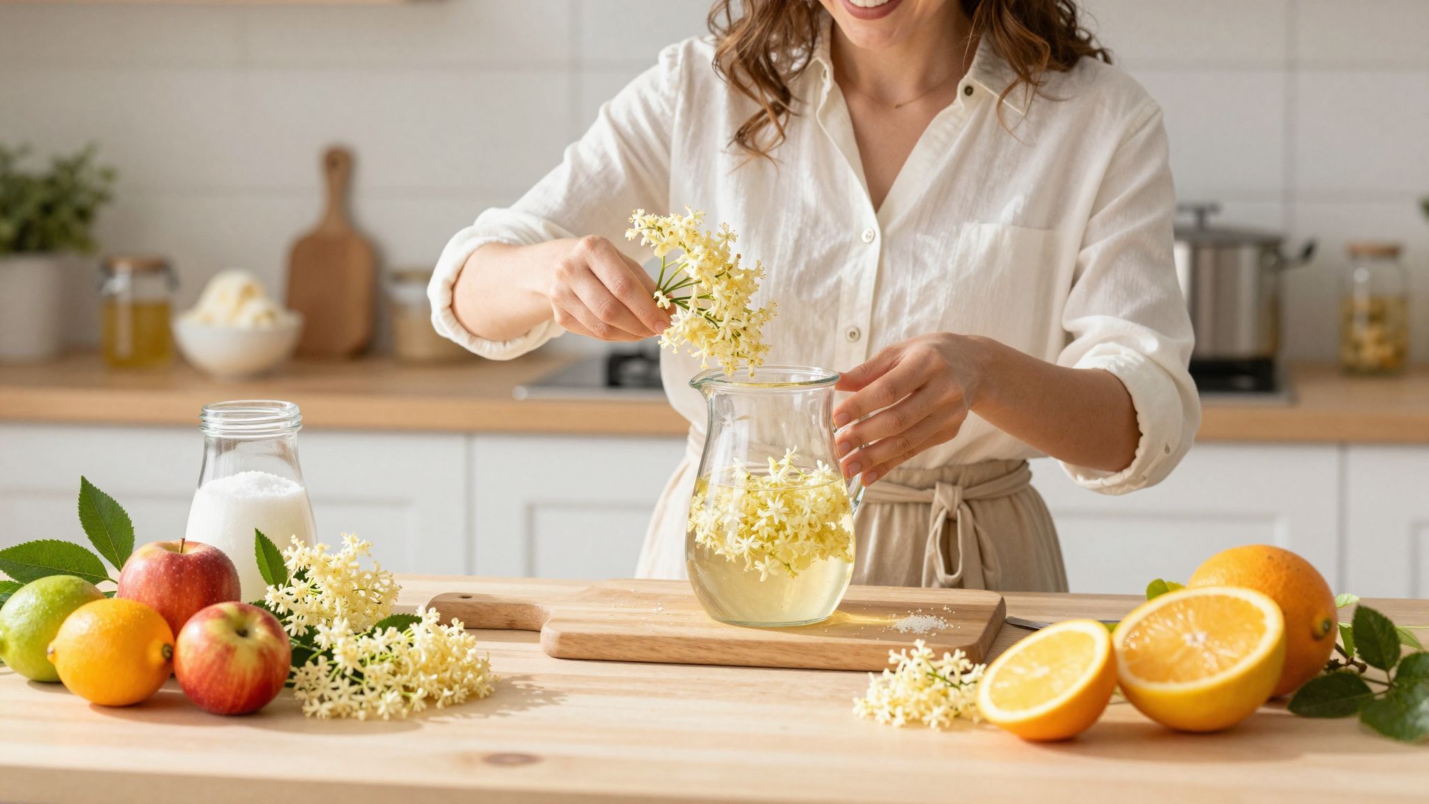 A bodzaszirup íze feldobja a fagylaltot és az élményt.