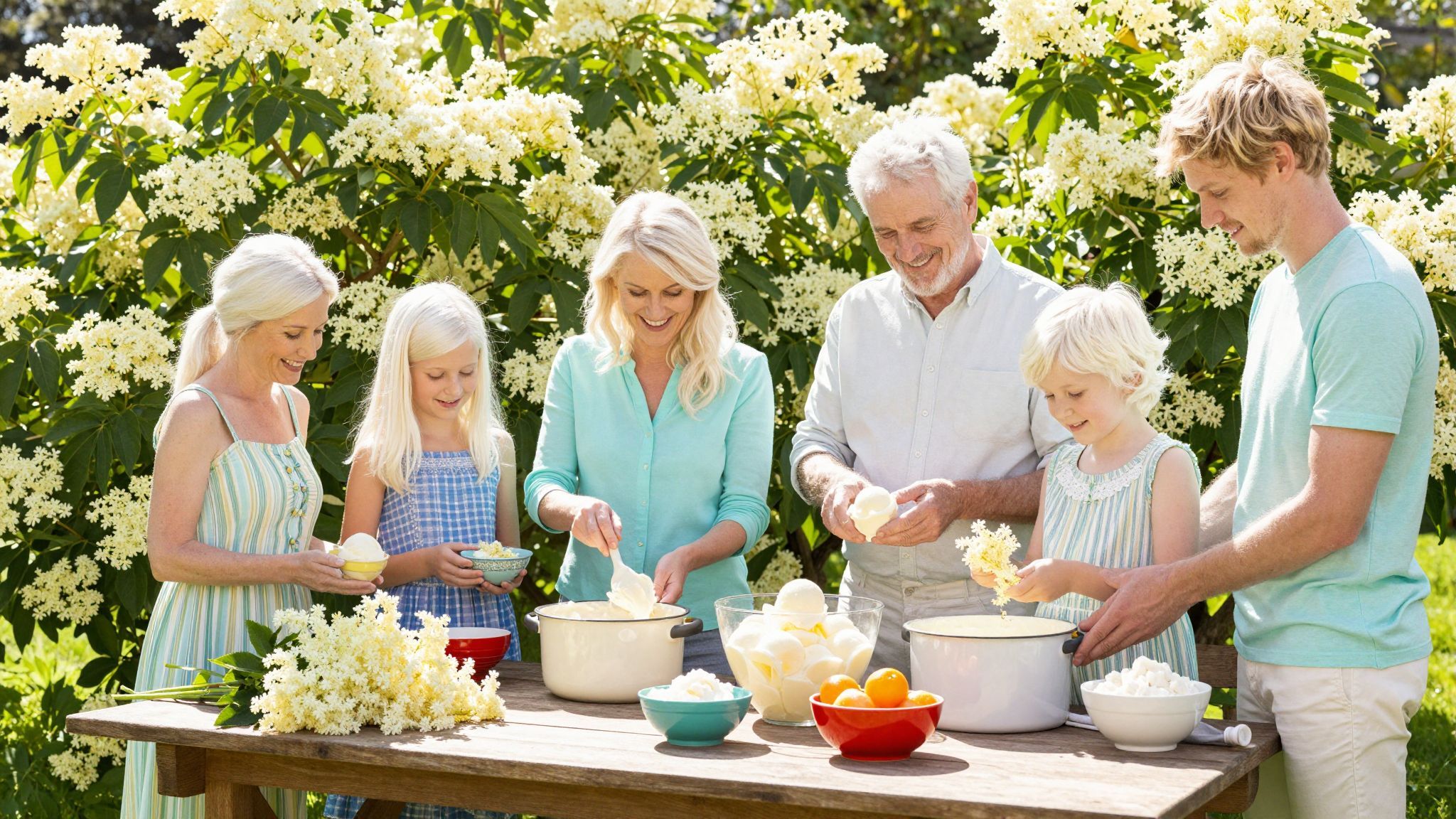A bodzavirág infúziója intenzív aromákat biztosít a fagylaltnak.