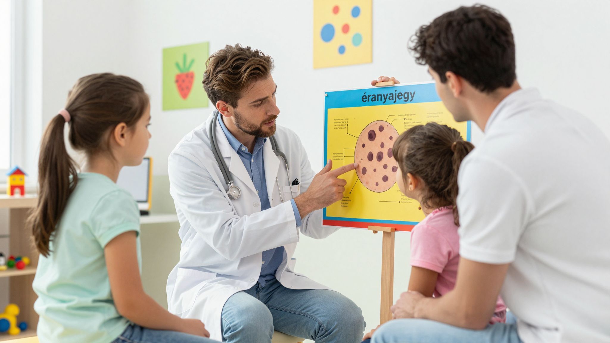 A szakorvosi vizit segít a bőrgyógyászati diagnózis felállításában.